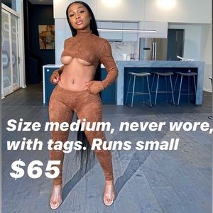 Gsuwoo body suit w/ thong panties